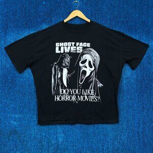 Scream Ghost Face Lives Horror Movie Oversized T-Shirt Size Medium